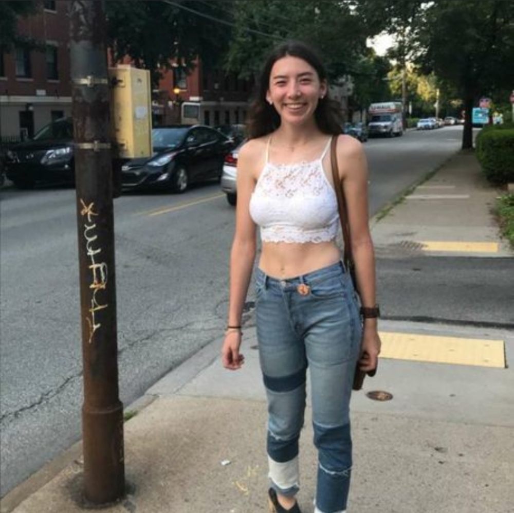 High waisted patched boyfriend jeans